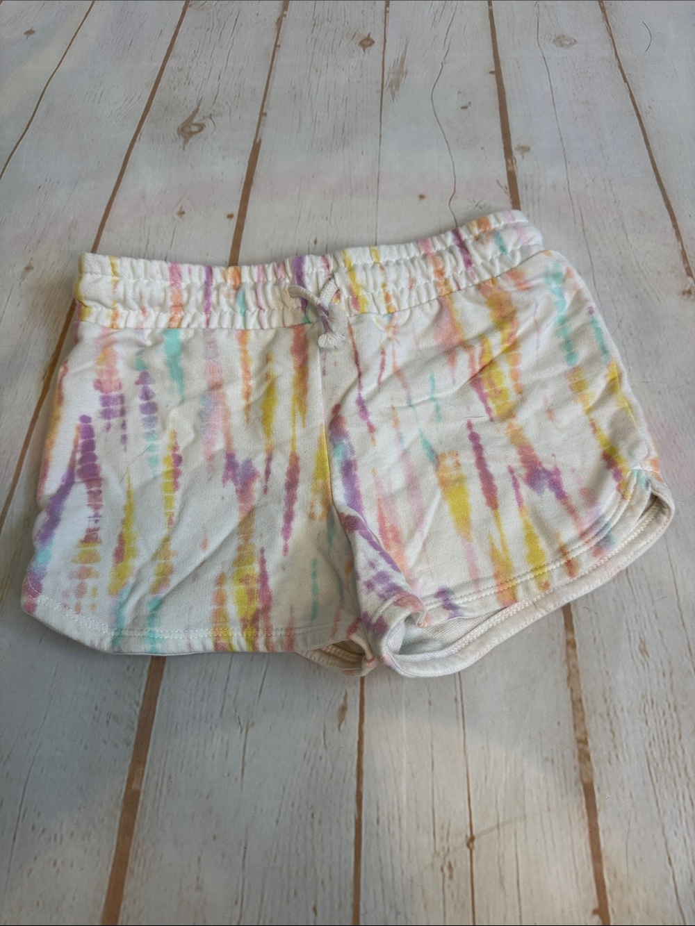 Cat & Jack Pastel Tie-Dye Lounge Shorts - Yellow, Purple, Teal, Pink